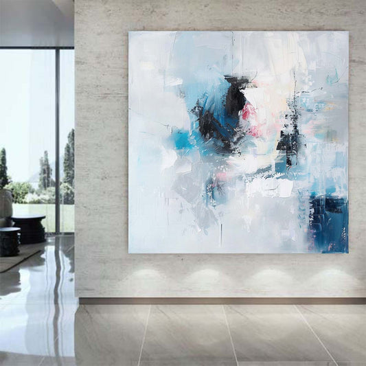 Abstract Handmade Oil Painting Modern Minimalist Home Living Room Decoration Painting,31inx31in,No Frame