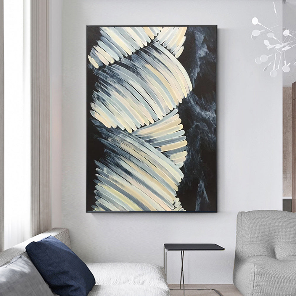 Handmade Paintings Wall Art Oil Paintings Abstract Picture Home Decor Canvas For Living Room Modern,31inx47in,No Frame