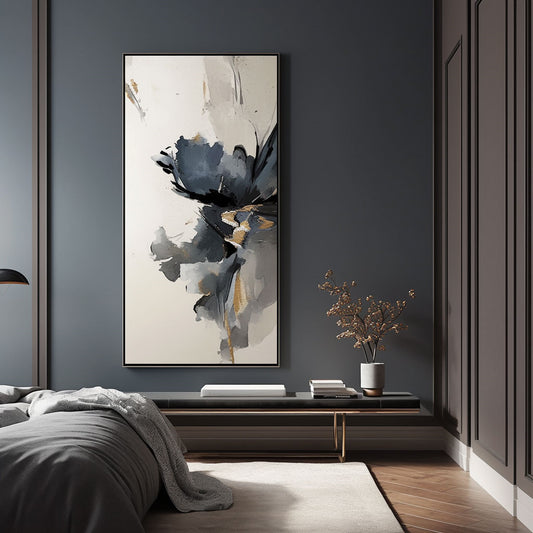 Minimalism Abstract Handmade Oil Painting Modern Home Living Room Decoration Painting,27inx54in,No Frame