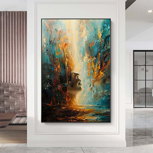 Original creation City Hand painted Oil Painting Canvas Wall Art For Home Living Room Unframed/Rolled #059