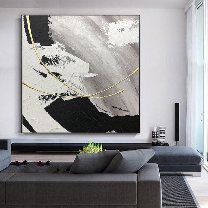 Pure hand-painted Oil Painting Abstract Modern American Art Of Decorative Painting Murals Sharp Light Luxury Handmade Custom Mur31inx31in,No Frame