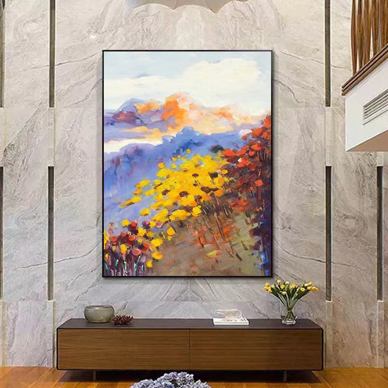 Handpainted Oil Painting Light Luxury Huge Large Size Living Room Decorative Painting Modern Minimalist Abstract Canvas,31inx47in,No Frame